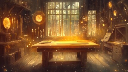 National Woodworking Month, illustration