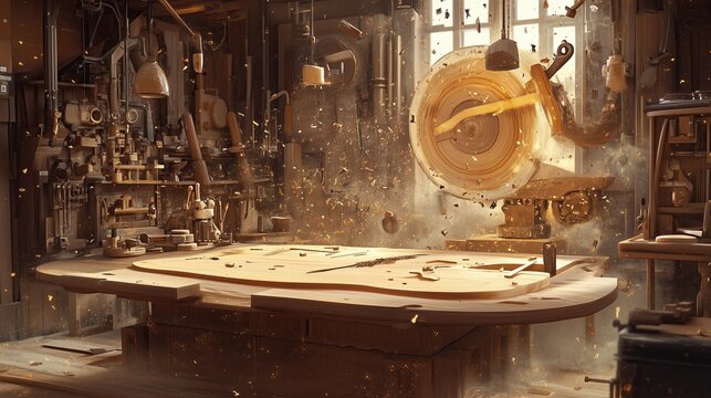 National Woodworking Month, illustration