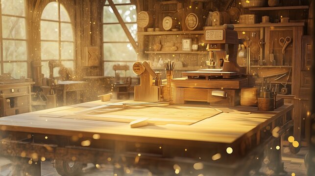 National Woodworking Month, illustration