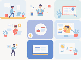 Versatile Illustrations for Engaging E-Learning Platforms