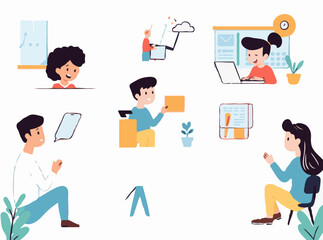 Versatile Illustrations for Engaging E-Learning Platforms