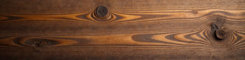 Fototapeta premium Rich brown wood grain, knots, and natural texture, weathered wood, vintage, organic texture