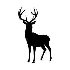 Deer vector on white background,