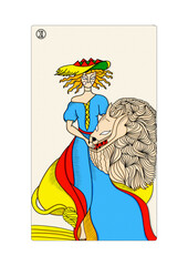 Strength tarot card