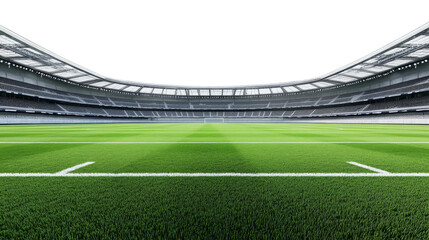 Football stadium perspective with transparency background png transparent white sports environment