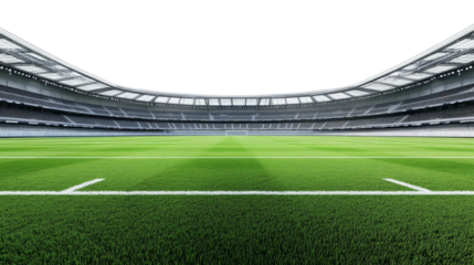 Football stadium perspective with transparency background png transparent white sports environment