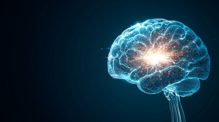 Obraz premium Dynamic Energy Ignited Human Brain for Thought and Memory Benefits