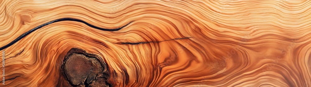 Poster mesmerizing abstract close up shot of a wooden surface showcasing the intricate swirling grain patte