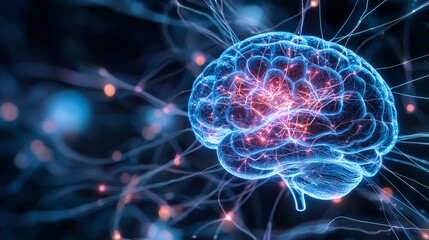 The Power of Thought - A Vibrant Brain and Synaptic Connections