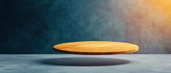 Floating Wooden Round Table Minimalist Design for Dynamic Meeting Rooms - Enhancing Collaboration and Innovation in Modern Office Interiors