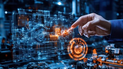 Fototapeta premium Enhancing energy solutions with smart city technologies