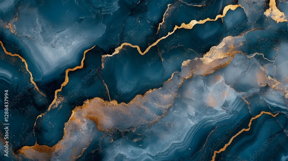 Fototapete mesmerizing geode inspired abstract texture with vibrant crystal like patterns stunning digital show