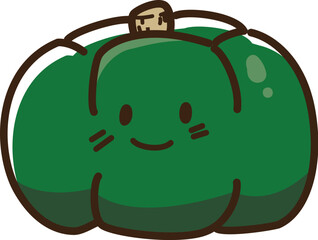 かぼちゃ　キャラクター　ゆるかわ