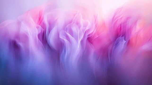 A vivid, abstract composition exudes energy through swirling motions of pink, purple, and blue hues, creating a captivating dance of vibrant colors