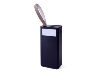 Modern Power Bank with LED Light and Leather Strap