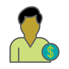 Financial Advisor icon Design