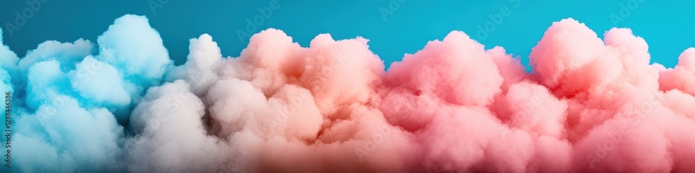Aufkleber vibrant cloud texture aesthetic pastel sky for digital media and atmospheric branding - engaging vis