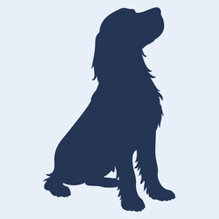 basset hound vector illustration silhouette
