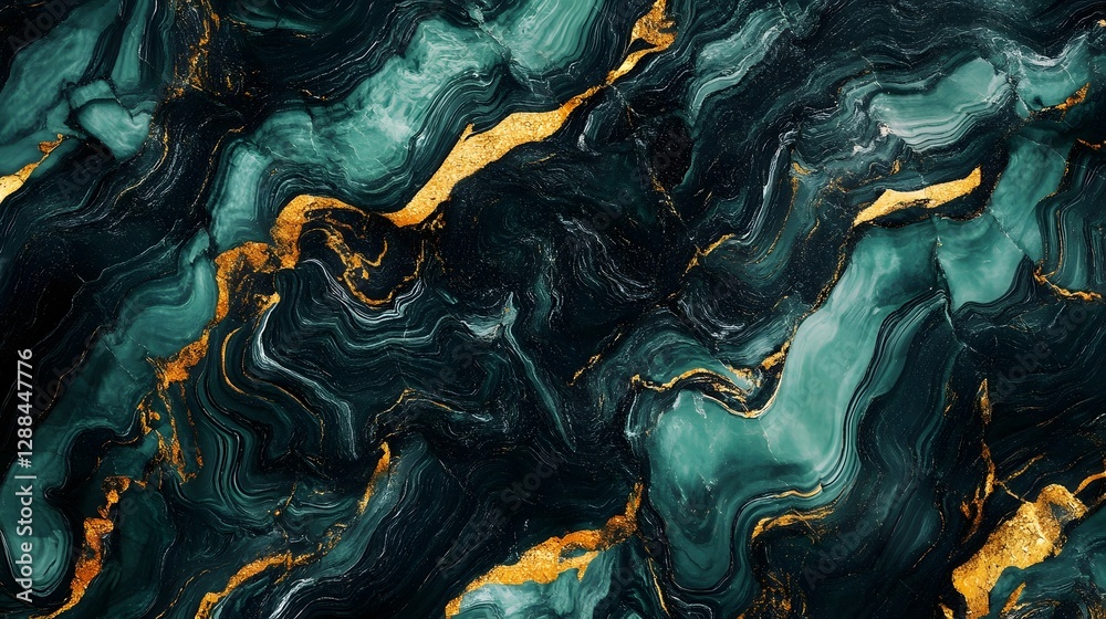 Poster Mesmerizing marbled mineral texture with dynamic swirls captivating colors and an intricate eye catching pattern  A visually stunning abstract and contemporary design perfect for luxury premium