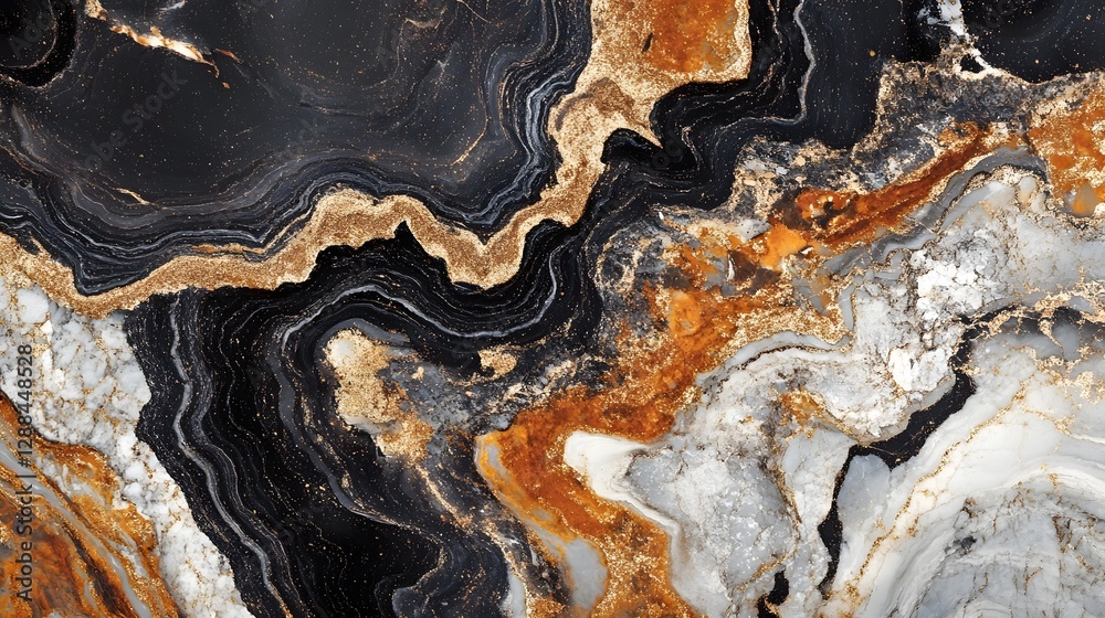 Poster Mesmerizing Marbled Textures Captivating Abstract Patterns for Elegant Designs  This image showcases a stunning array of swirling fluid like patterns created by the natural formations of marble stone