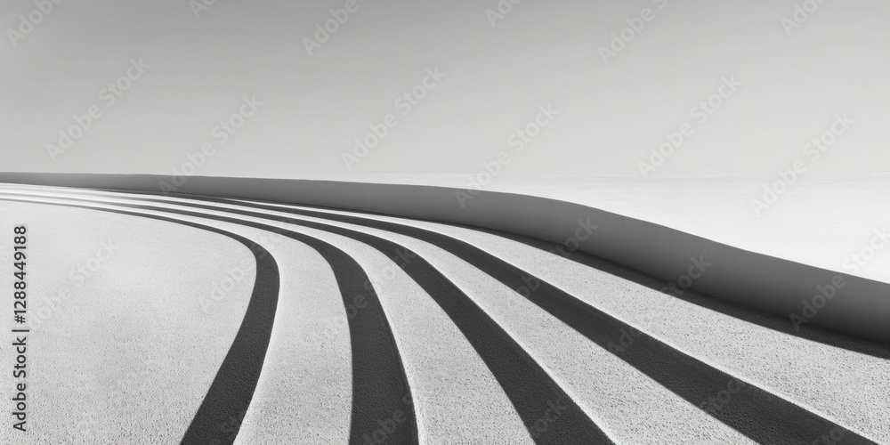 Aufkleber minimalist athletic track aesthetics monochrome running surface texture for modern sports facility d