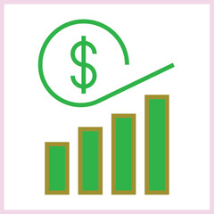 Financial Growth icon Design