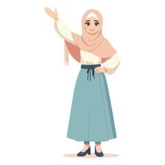 Muslim women give a friendly greeting during the month of Ramadan