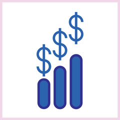 Market Trends icon Design