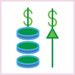 Investment Strategy icon Design