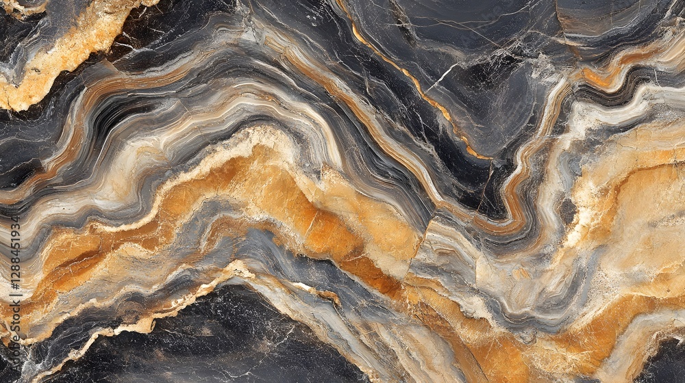 Poster Mesmerizing Swirling Geological Texture of Colorful Mineral Stone Pattern Abstract Natural Background with Intricate Designs Luxury Elegant Decorative Wallpaper Graphic