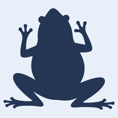 frog vector illustration silhouette