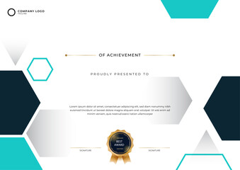 Modern abstract design of certificate