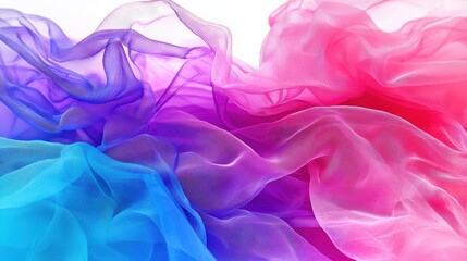 Obraz premium Abstract Colorful Fabric Texture with Gradient Effect for Creative Backgrounds