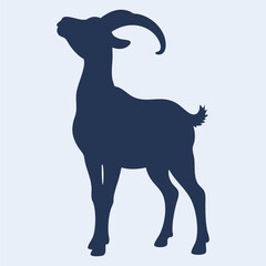 goat vector illustration silhouette