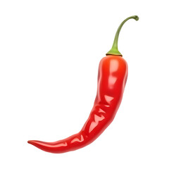 red hot chili pepper, on transparent Background 