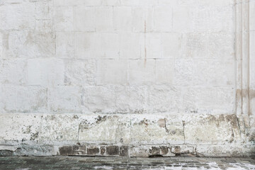 A weathered stone wall texture, showcasing aged architecture