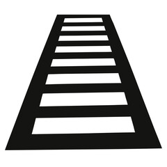 silhouette vector of painted pedestrian crosswalk