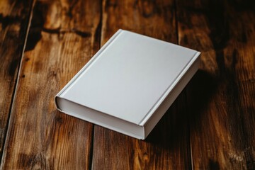 Fototapeta premium Open Book On Wooden Table