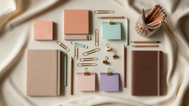 Creative desk organization tips home office stationery display minimalist style aesthetics