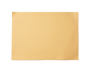 Brown Cardboard Paper Piece Isolated on Transparent Background
