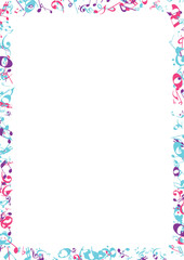 Ornamental Musical Notes Frame – Creative Vector Border for Invitations, Flyers, and Music Designs






