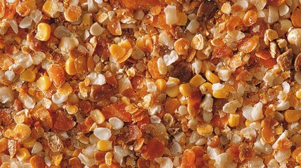 Crushed Corn and Grain Mix Texture for Animal Feed or Ingredients