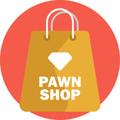 A symbol of personal belongings, typically associated with pawning or selling possessions.