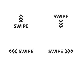Swipe icon vector illustration design stock illustration