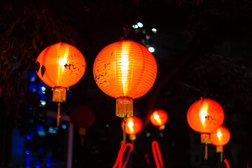 Chinese balloons to celebrate Chinese New Year.