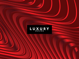 Wavy red glowing geometric lines on a red background. Modern shiny gradient red futuristic pattern. Digital concept, futuristic technology, for covers, posters, banners, brochures, websites, etc.