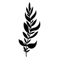 Elegant silhouettes of leaves, grass, branches create stunning visual effects for art projects.