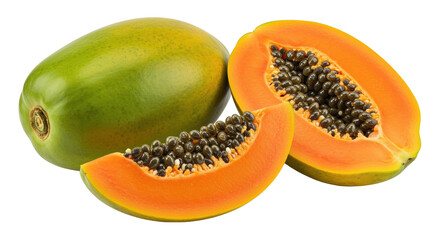 Fresh Papaya Slices Ready to Eat Exotic Tropical Fruit Display