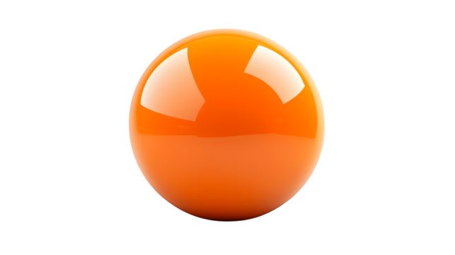 Vibrant orange egg on a gradient blue and green background, colorful abstract image