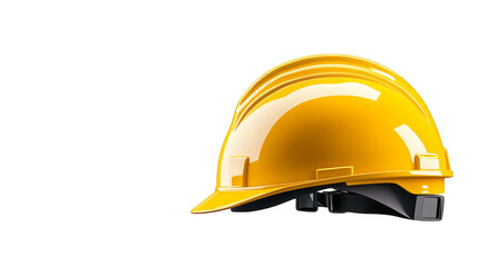 Fototapeta premium Hard hat on vibrant blue and green background, essential safety gear for construction industrial work